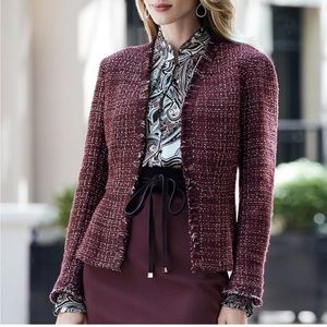 White House Black Market Tweed Blazer
